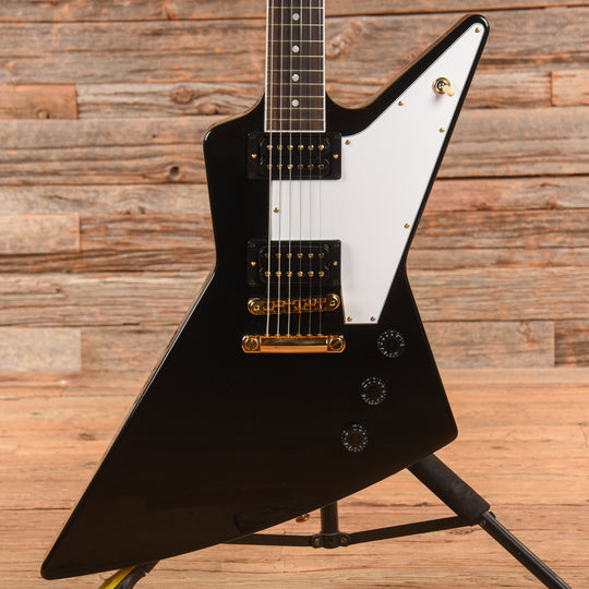 Gibson '70s Explorer Ebony w/Gold Hardware 2024