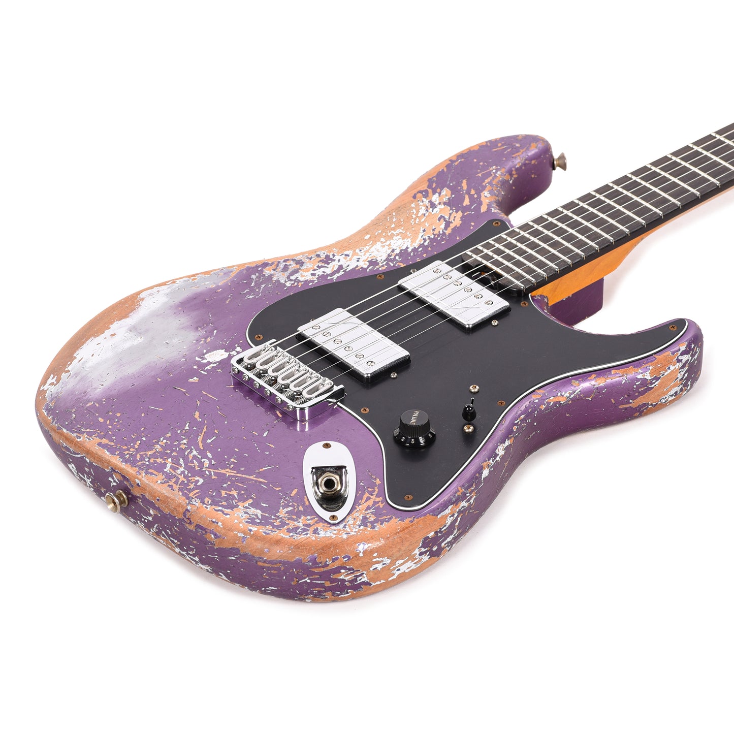 Fender Custom Shop Stratocaster Hardtail HH Heavy Relic Purple Metallic Master Built by Dennis Galuszka w/Fluence Humbuckers