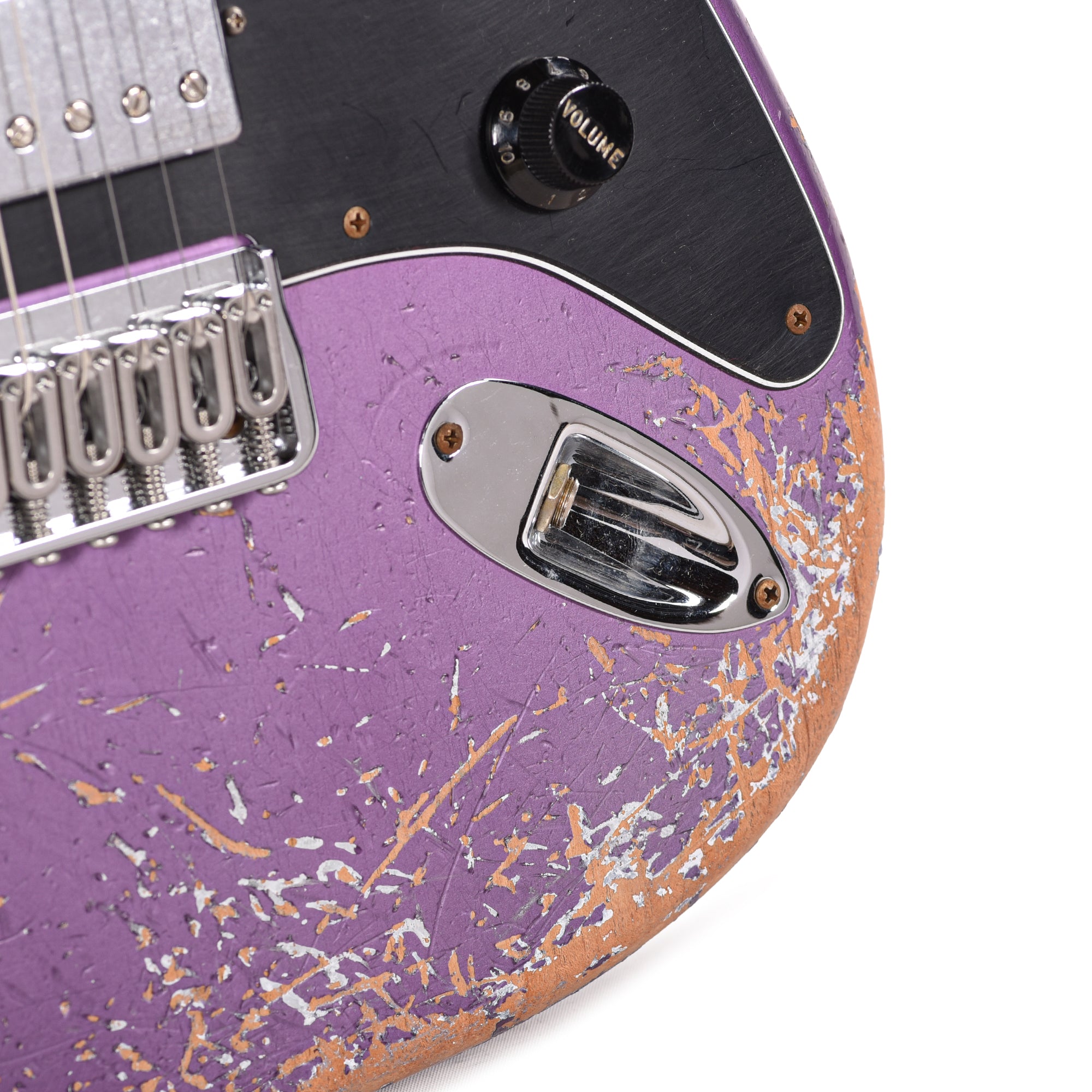 Fender Custom Shop Stratocaster Hardtail HH Heavy Relic Purple Metallic Master Built by Dennis Galuszka w/Fluence Humbuckers