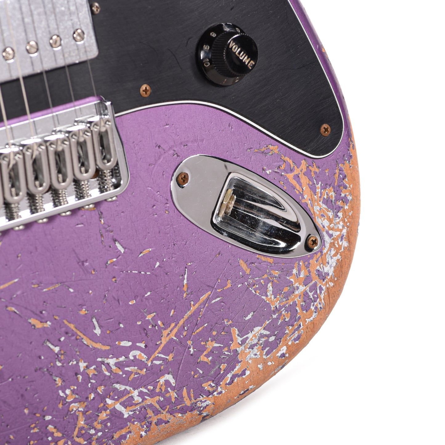Fender Custom Shop Stratocaster Hardtail HH Heavy Relic Purple Metallic Master Built by Dennis Galuszka w/Fluence Humbuckers