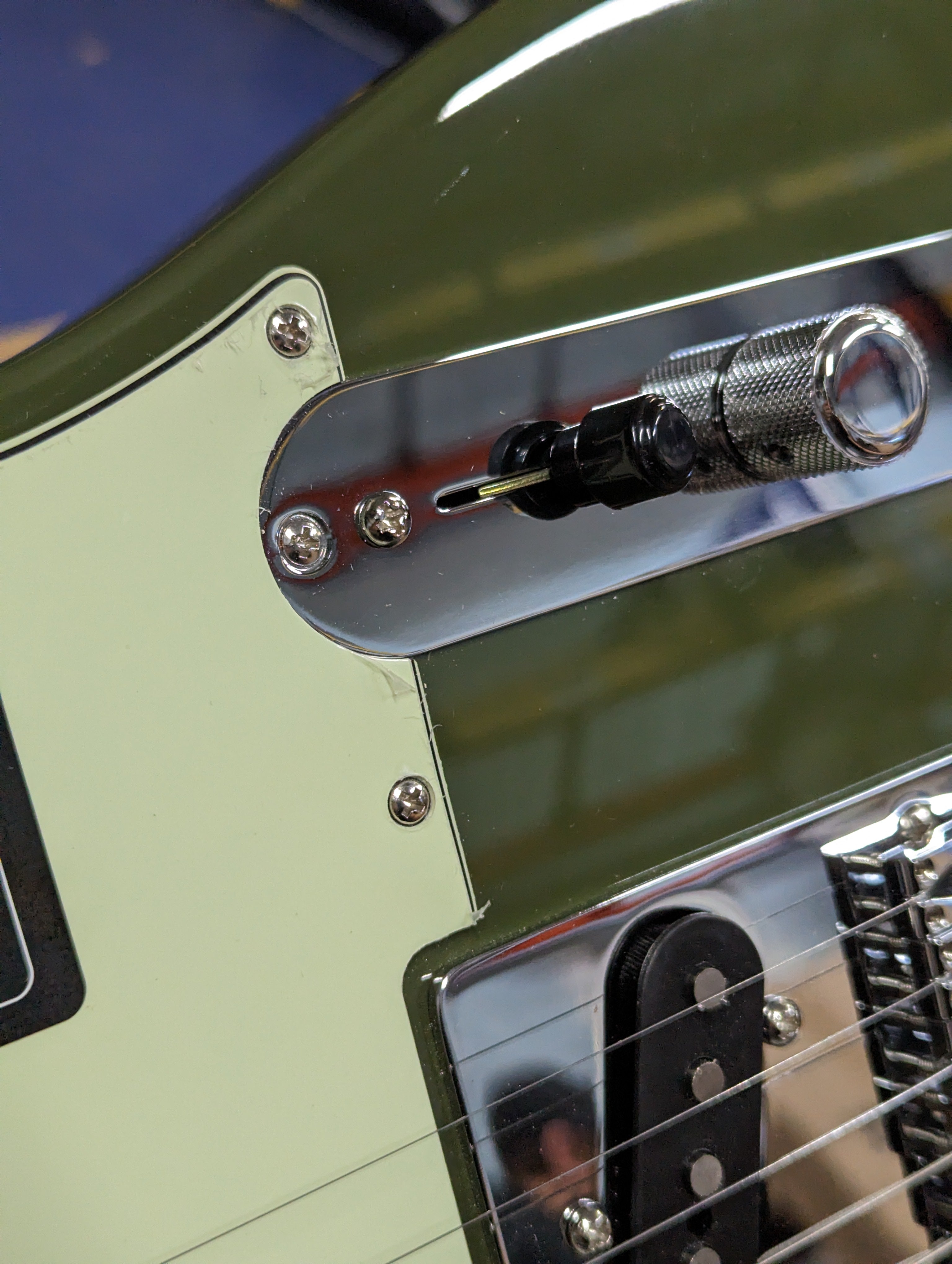 Fender Player Telecaster Olive w/3-Ply Mint Pickguard