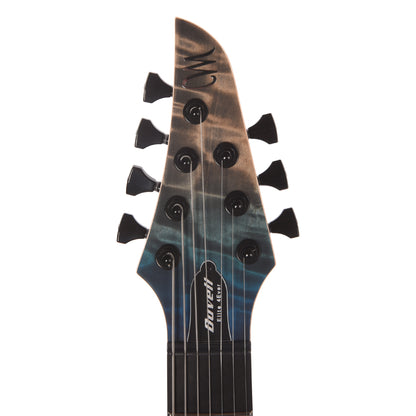 Mayones Duvell Elite 4Ever 7-String 4A Curly Poplar/Mahogany Jeans Black Blue Horizon
