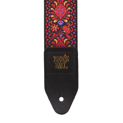 Ernie Ball Classic Jacquard Guitar Strap Crimson Royal Bloom