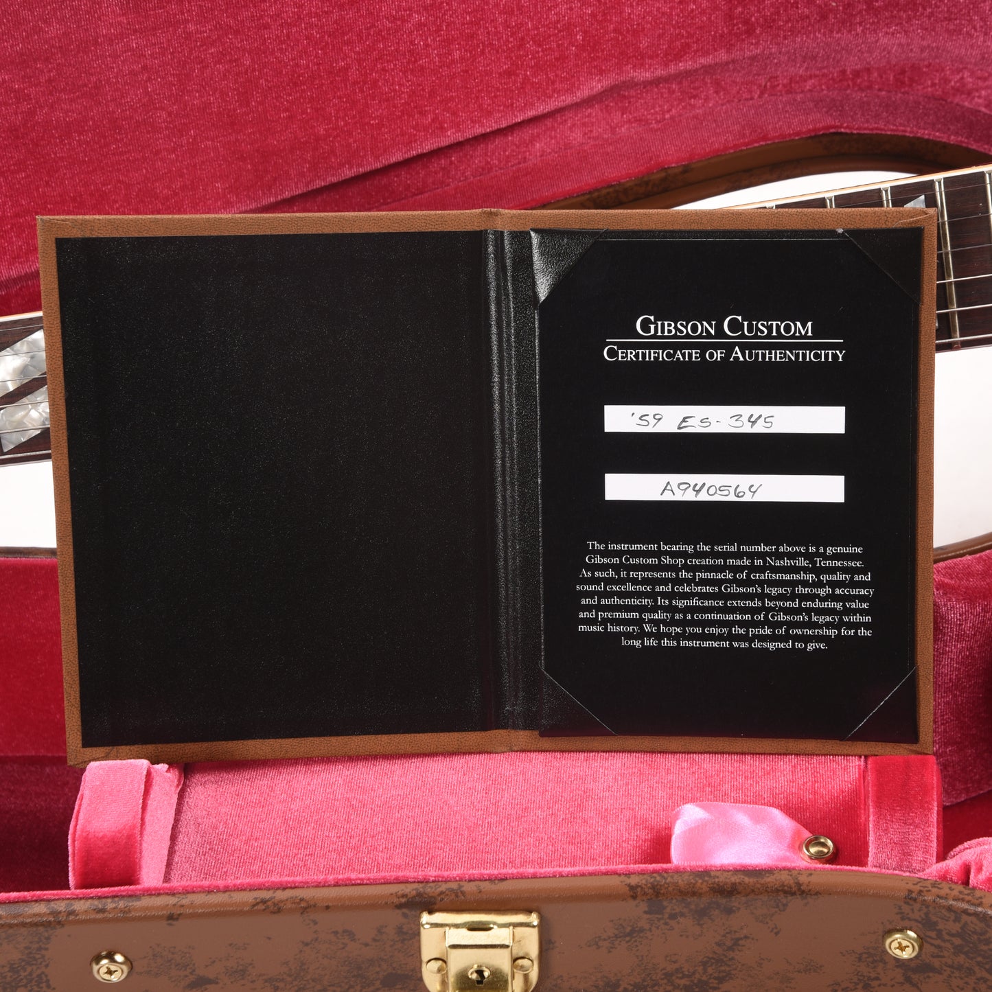 Gibson Custom Shop 1959 ES-345 "CME Spec" Burgundy Sparkle Gloss