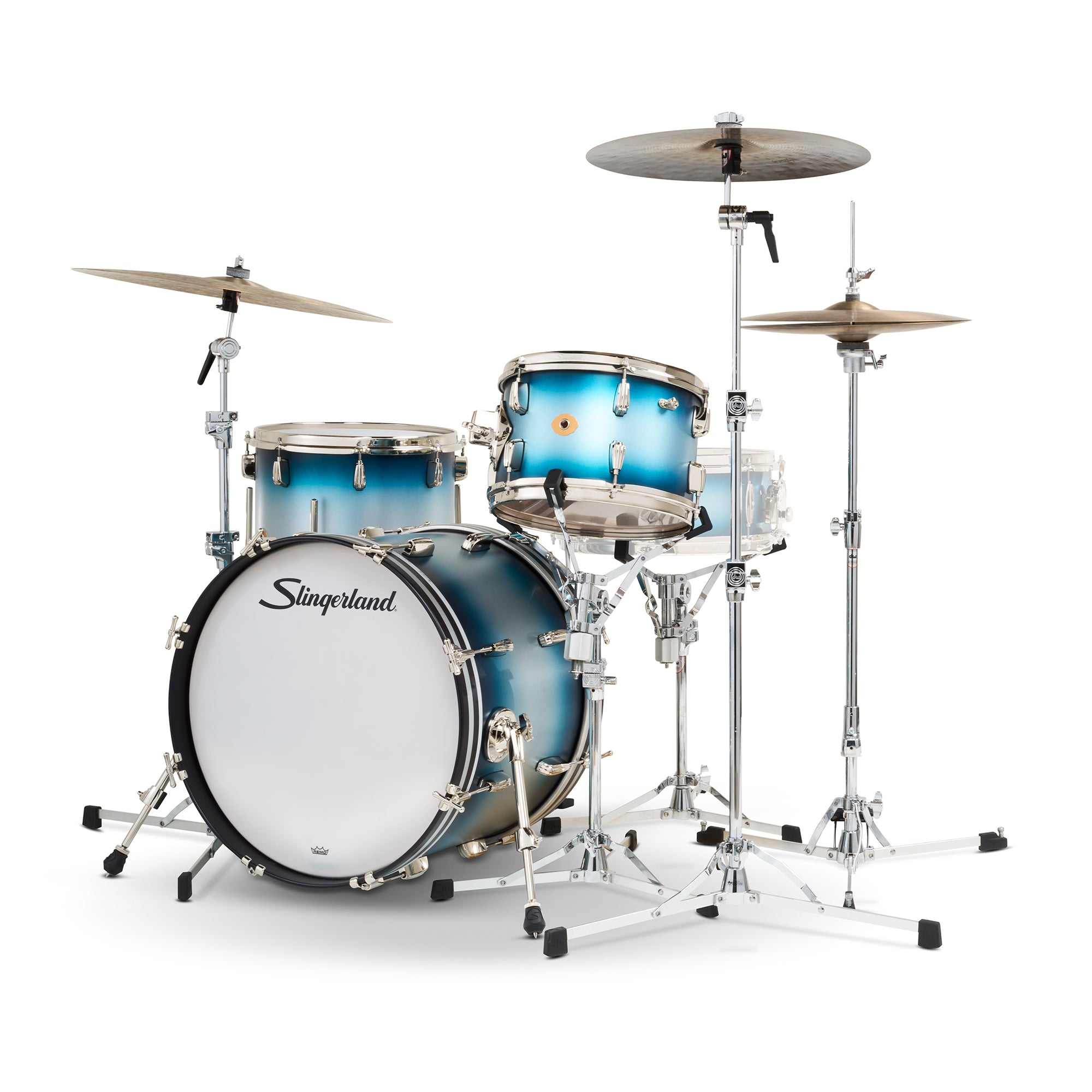 Slingerland Radio King 12/14/20 3pc. Drum Kit Blue and Silver Lacquer
