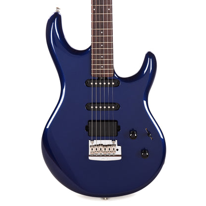 Music Man Luke 4 HSS Butane Blue w/ Roasted Figured Maple Neck