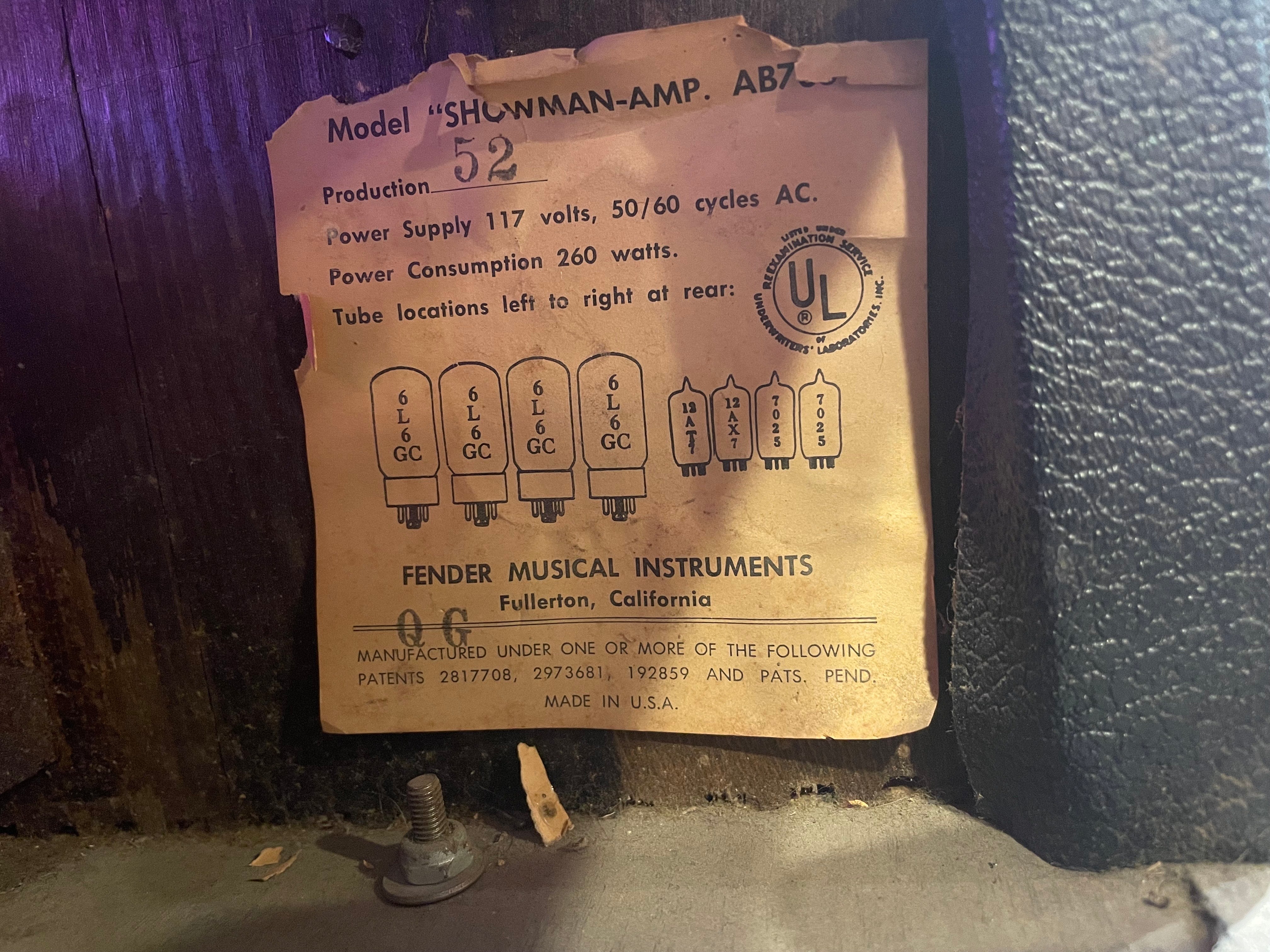 Fender Fender Showman w/ Cab 1967  - Dave Amato of REO Speedwagon