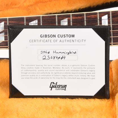 Gibson Custom Shop Historic Reissue 1960 Hummingbird Fixed Bridge Heritage Cherry Sunburst