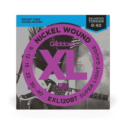 D'Addario EXL120BT Balanced Tension Electric Super Light 9-40