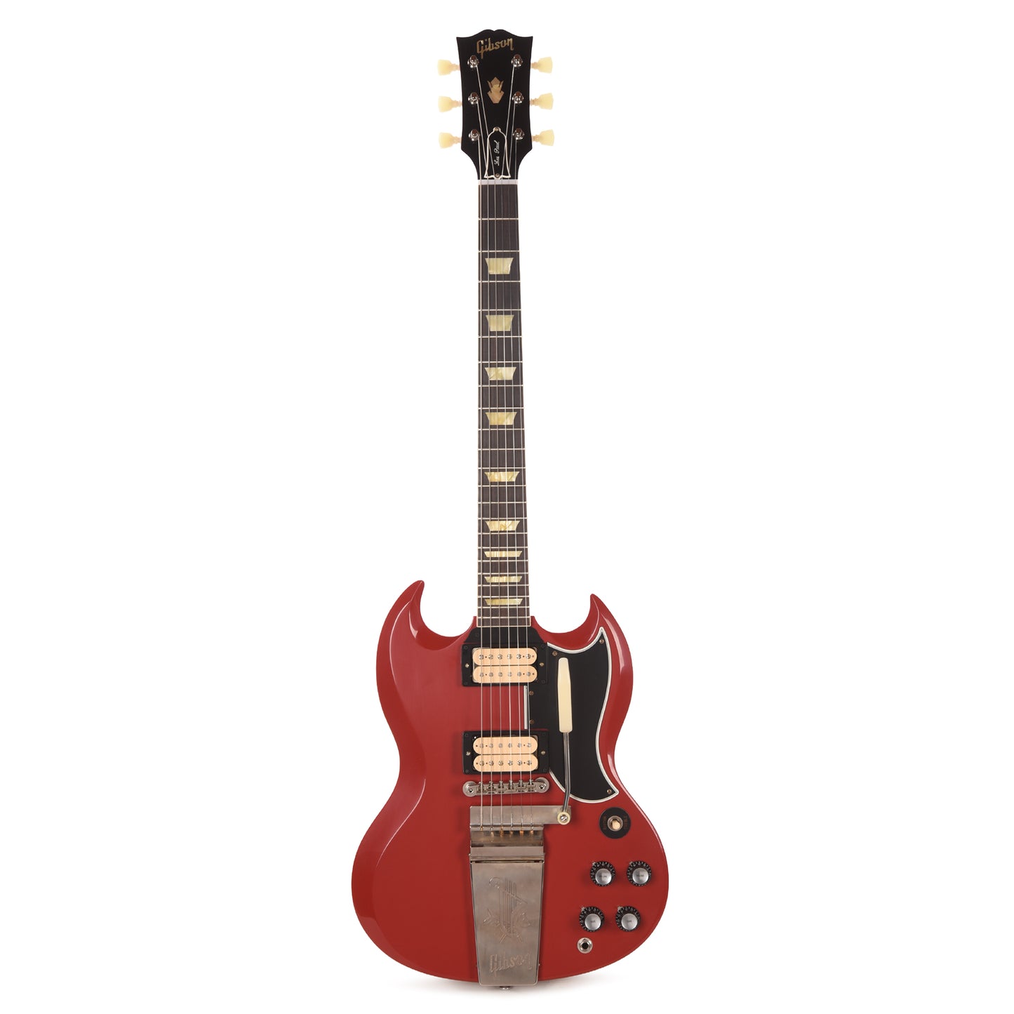 Gibson Custom Shop 1961 Les Paul SG Standard "CME Spec" Antique Cardinal Red VOS w/Long Maestro Vibrola & Double White Custom "S" Buckers