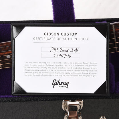 Gibson Custom Shop Historic Reissue 1942 Banner J-45 Vintage Sunburst