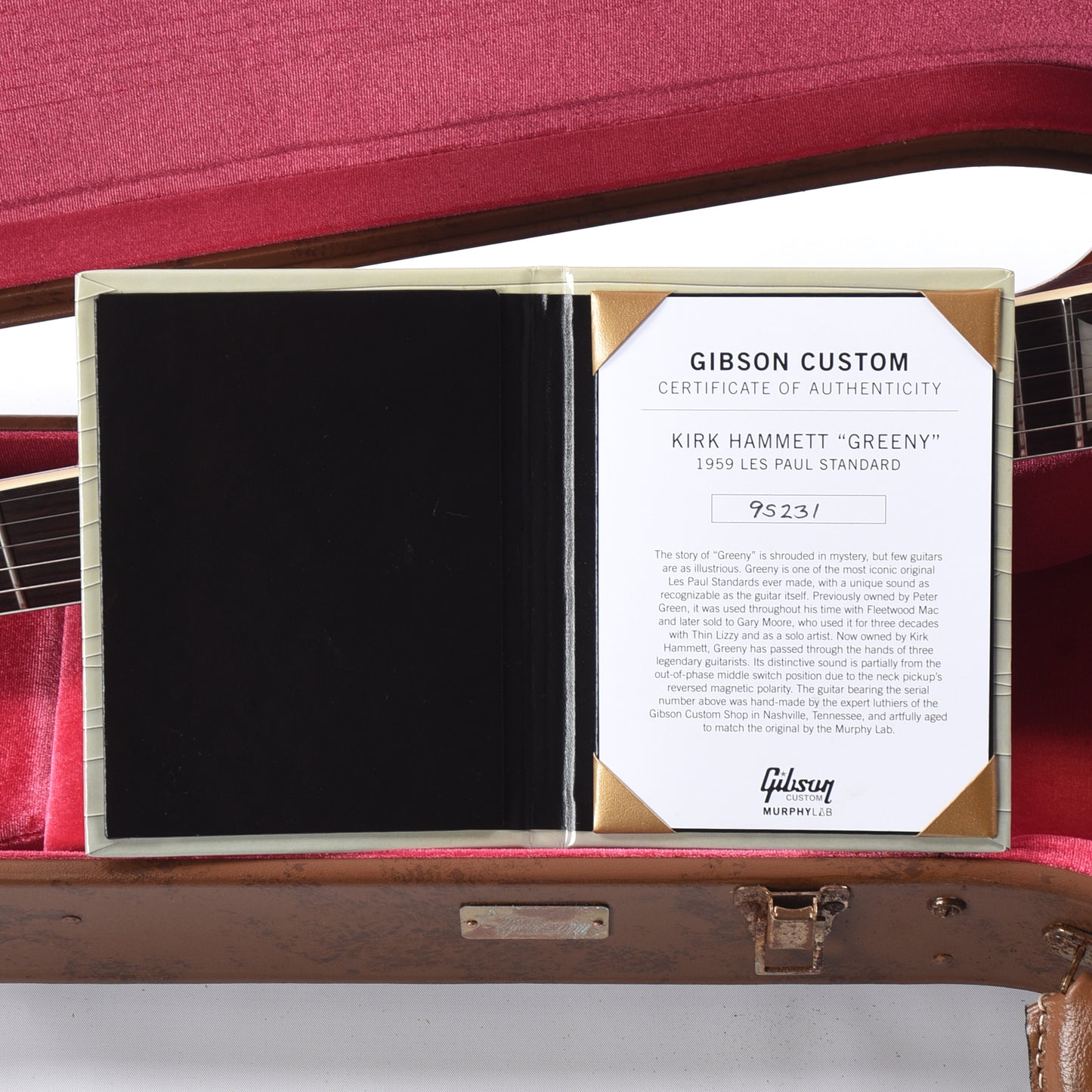 Gibson Custom Shop Murphy Lab Replica Kirk Hammett 1959 Les Paul Standard "Greeny" Aged