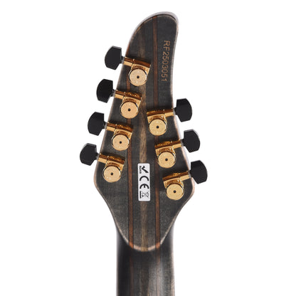 Mayones Regius 7 Curly Poplar 4A/Flamed Alder Trans Dirty Red