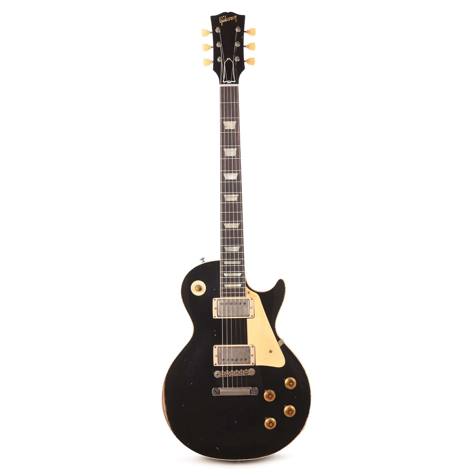 Gibson Custom Shop 1957 Les Paul Standard Ebony Over All Double Gold Murphy Lab Ultra Heavy Aged