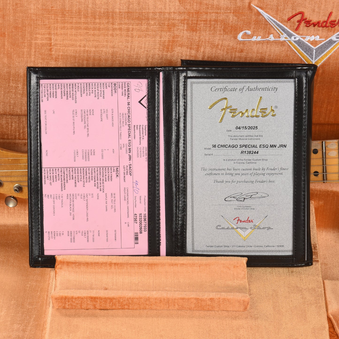 Fender Custom Shop 1956 Esquire "Chicago Special" Heavy Relic Super Aged 1955 Desert Tan