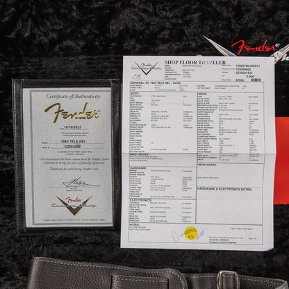 Fender Custom Shop '60 Reissue Telecaster Relic Aged White Blonde 2022