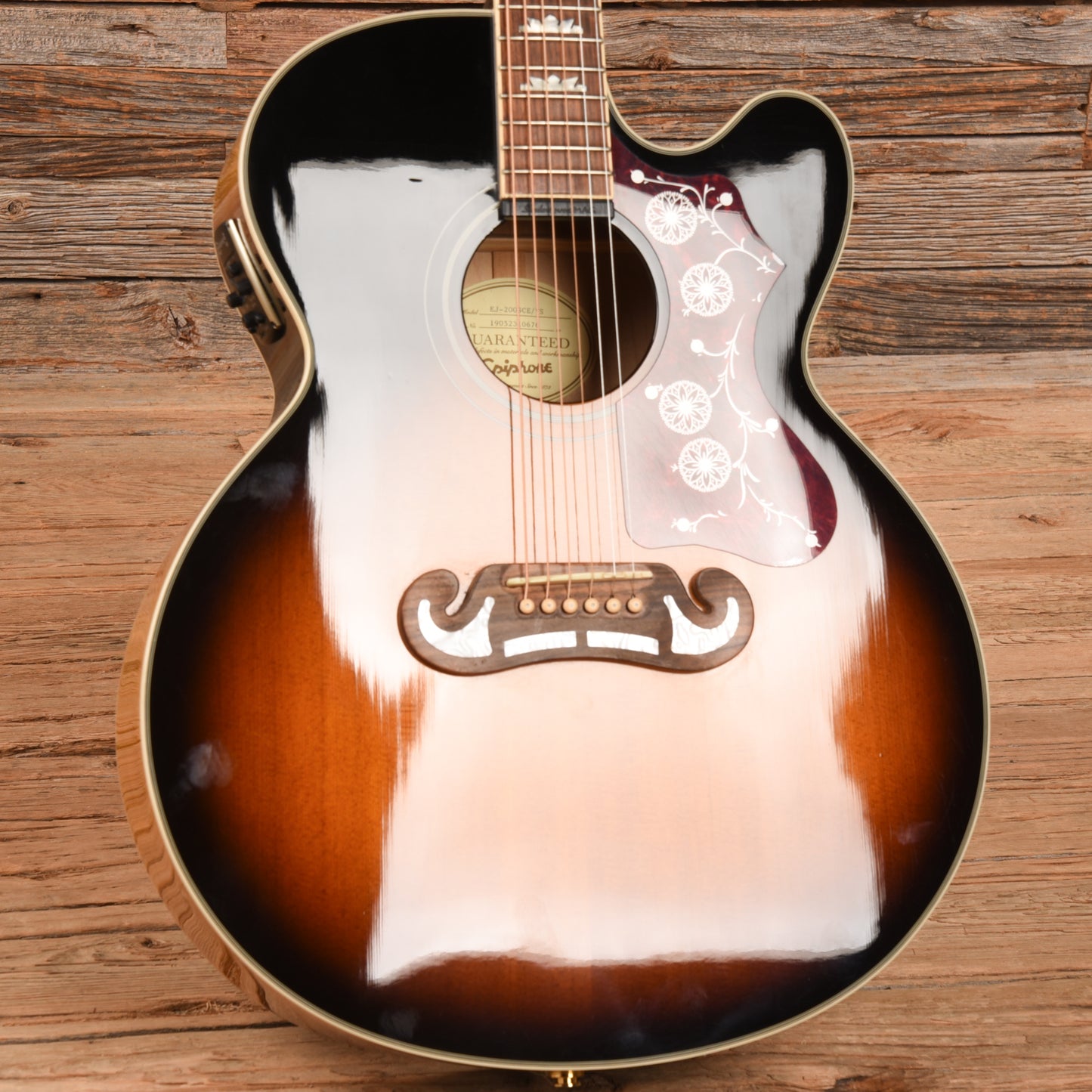 Epiphone EJ-200SCE/VS Sunburst 2019