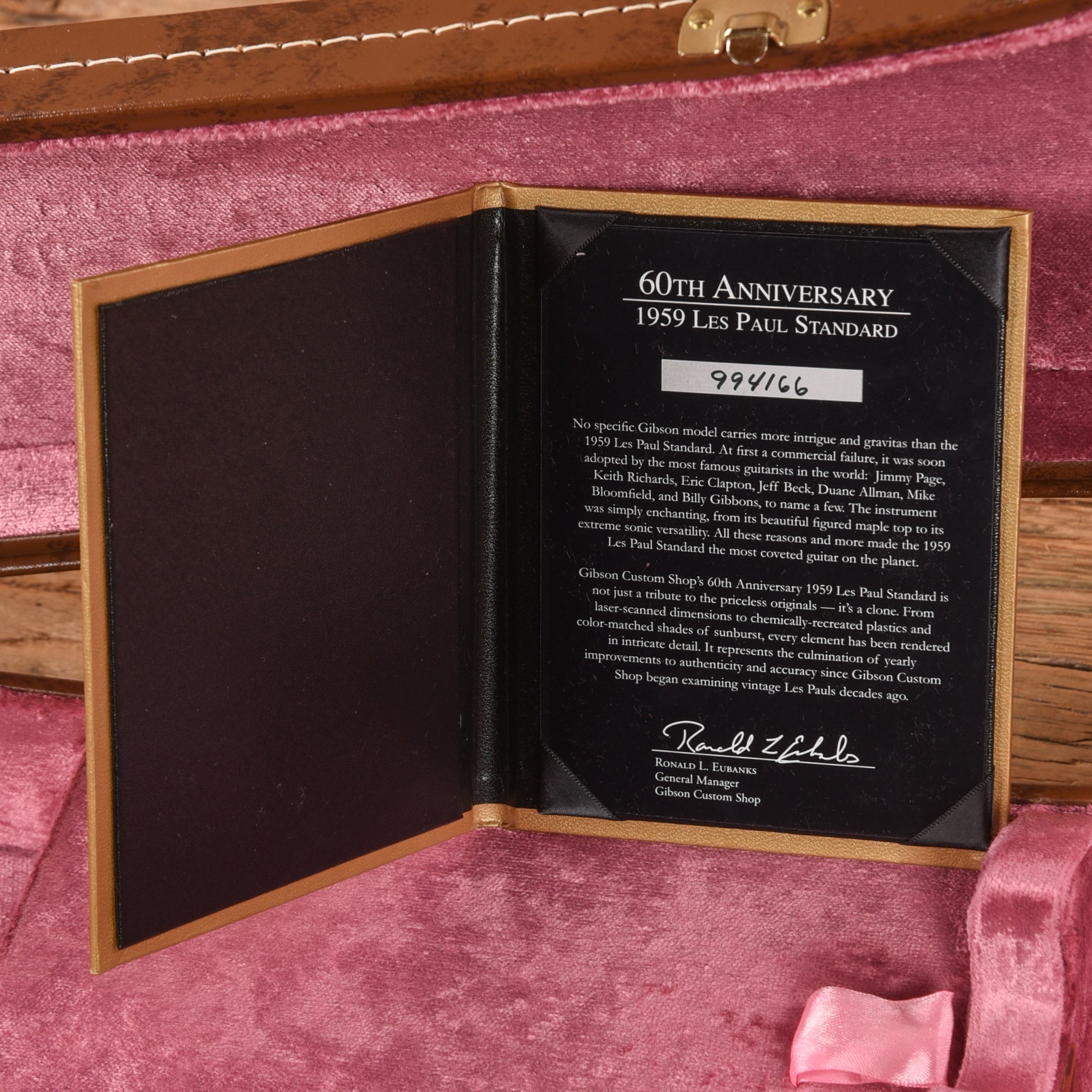 Gibson Custom 60th Anniversary 1959 Les Paul Standard Reissue Sunburst 2019