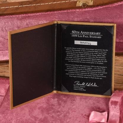 Gibson Custom 60th Anniversary 1959 Les Paul Standard Reissue Sunburst 2019