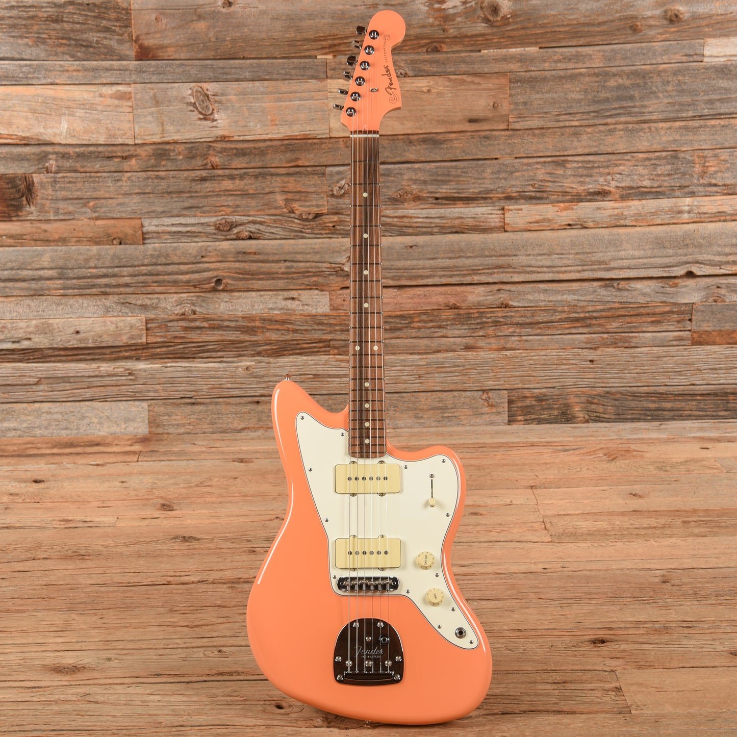 Fender Player Jazzmaster Pacific Peach w/Matching Headcap, Pure Vintage '65 Pickups, & Series/Parallel 4-Way