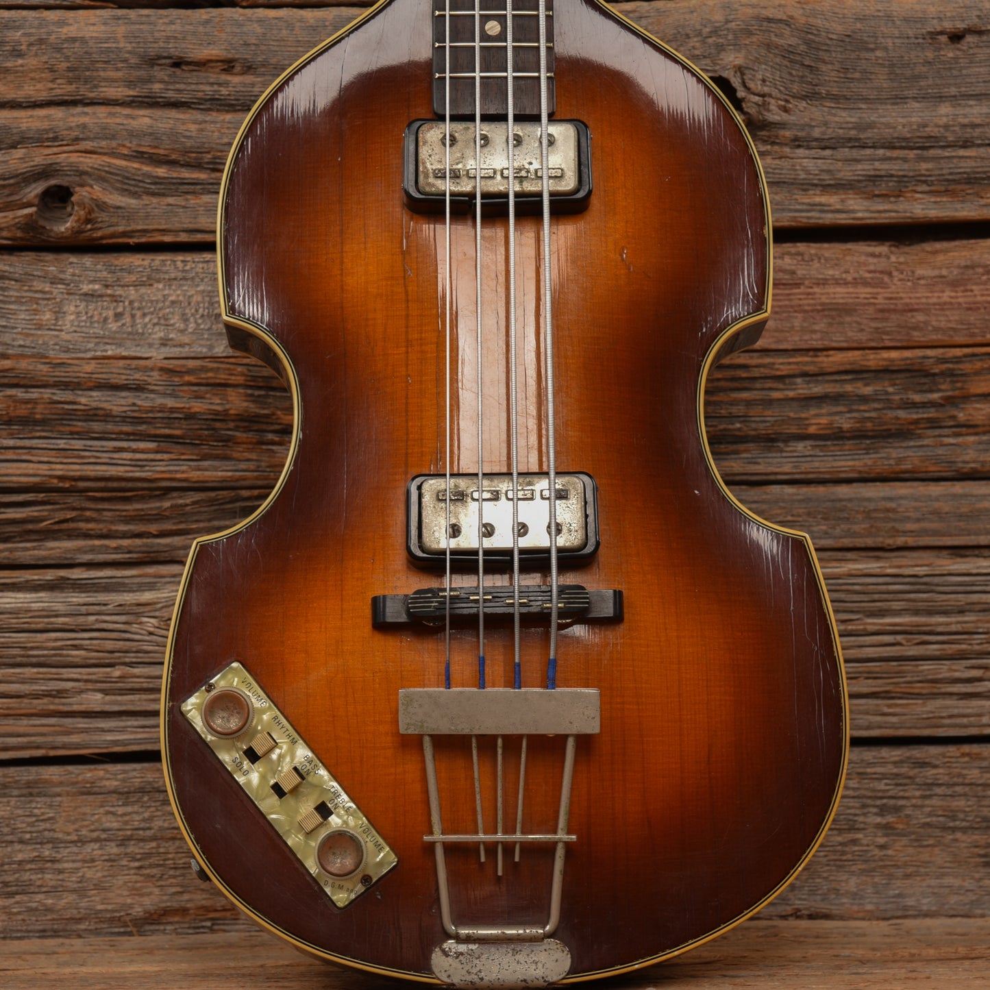 Hofner 500/1 1963 body w/Late 70s neck Sunburst 1963 LEFTY