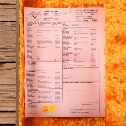 Fender Custom Shop LTD Roasted 61 Stratocaster Super Heavy Relic Black Over 3-Tone Sunburst 2023