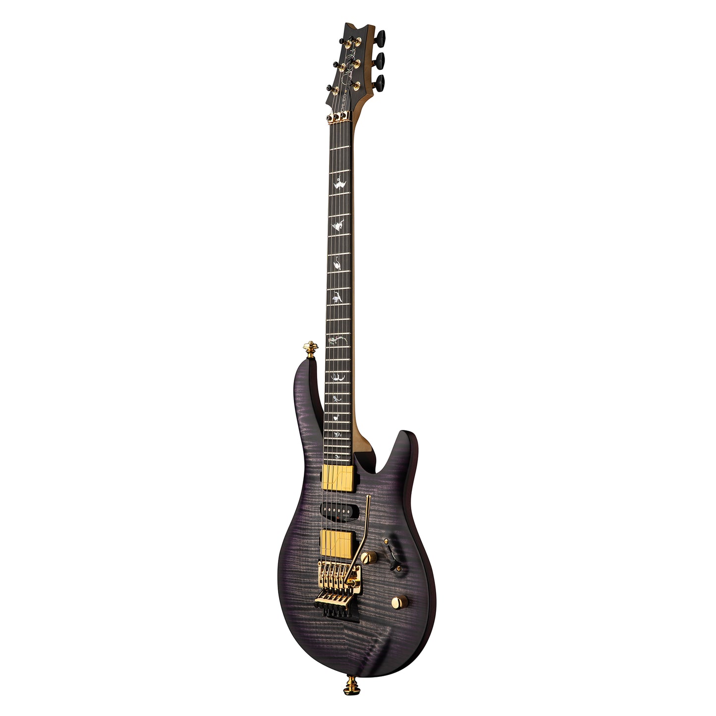 PRS Limited Edition Chleo Charcoal Purple Wraparound Burst w/Herman Li Signature Fishman Fluence Pickups