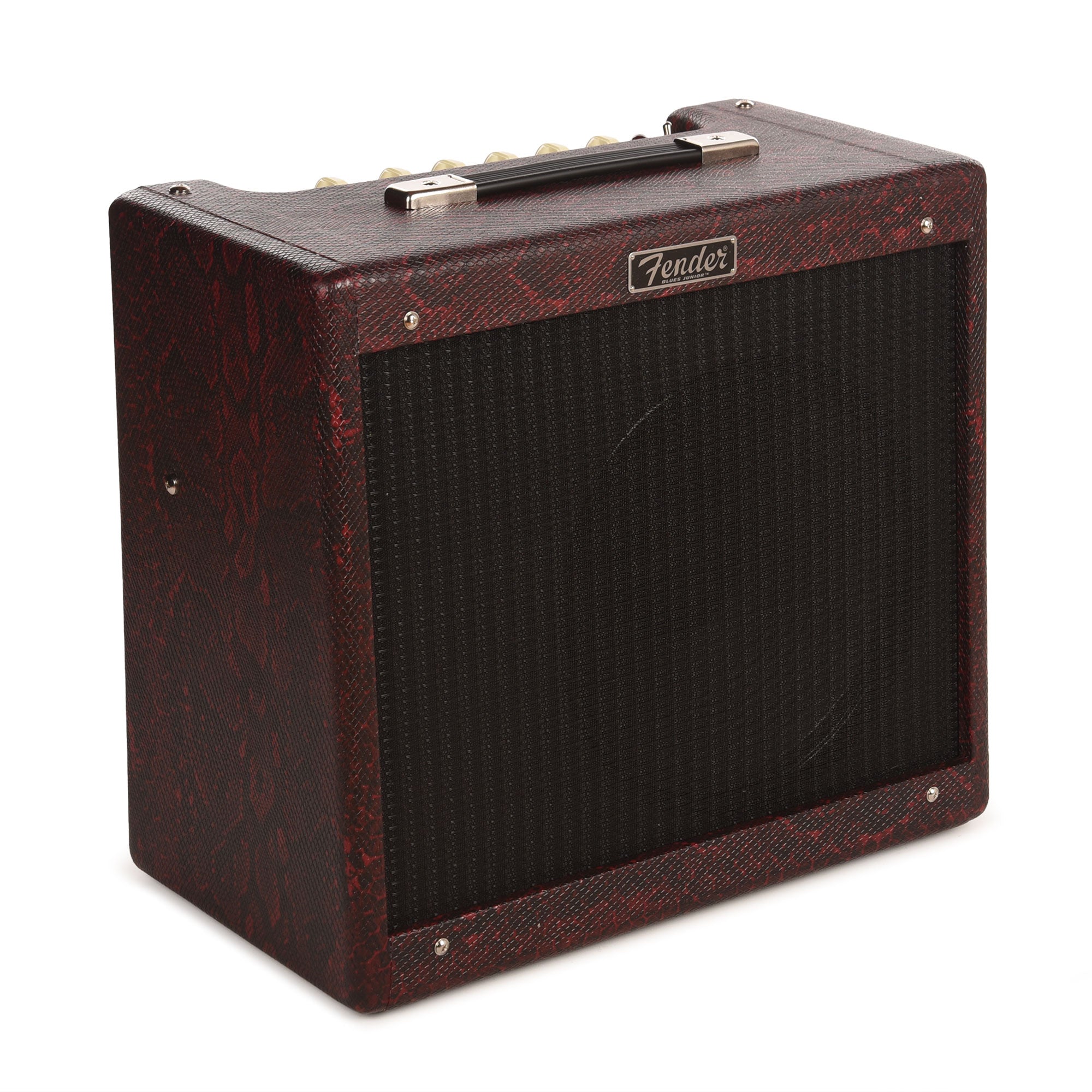 Fender FSR Blues Junior IV 15w 1x12 Combo Red Snakeskin w/ Eminence Texas Heat