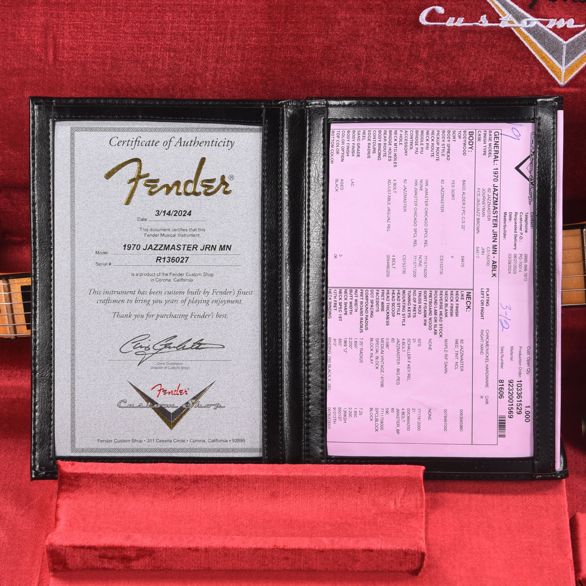 Fender Custom Shop 1970 Jazzmaster 