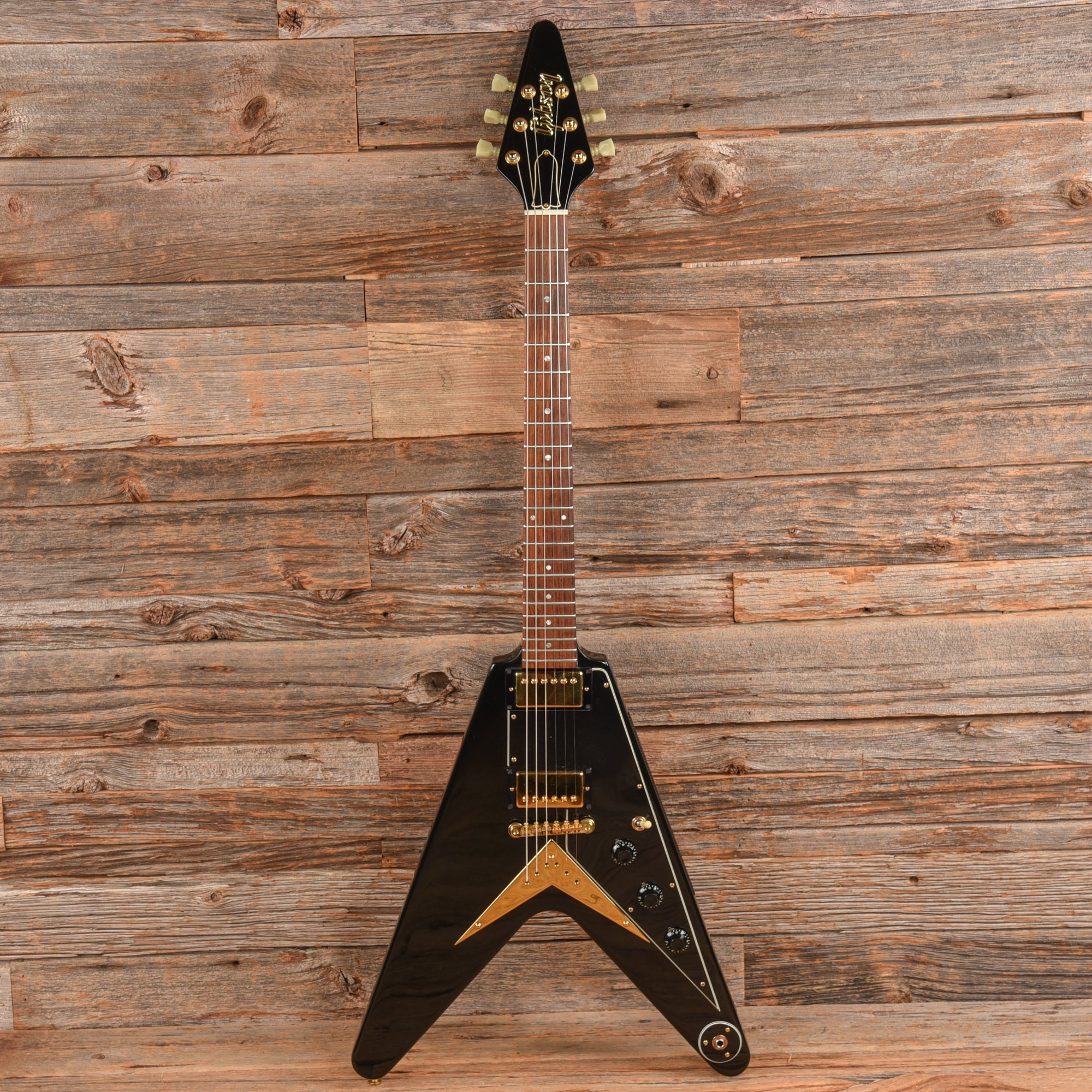 Gibson Flying V Heritage Korina Reissue Ebony 1983