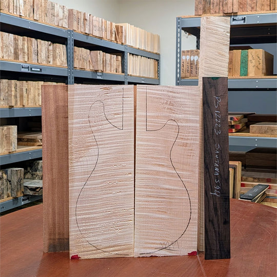 PRS Private Stock #12223 Santana Retro 594 Curly Maple/African Mahogany Frost Bite Glow w/White Wash Back