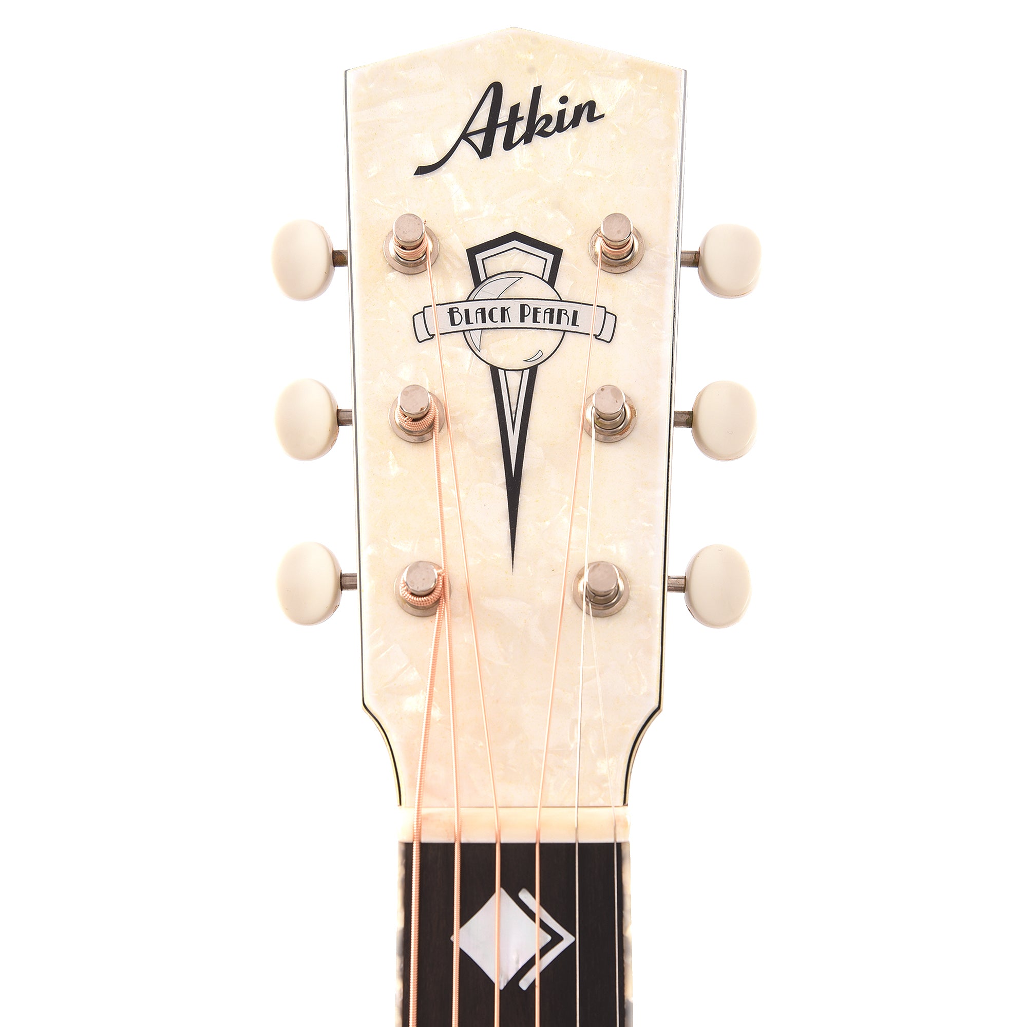 Atkin AJ Black Pearl Baked Sitka/Mahogany Aged Black w/Glitter Purfling