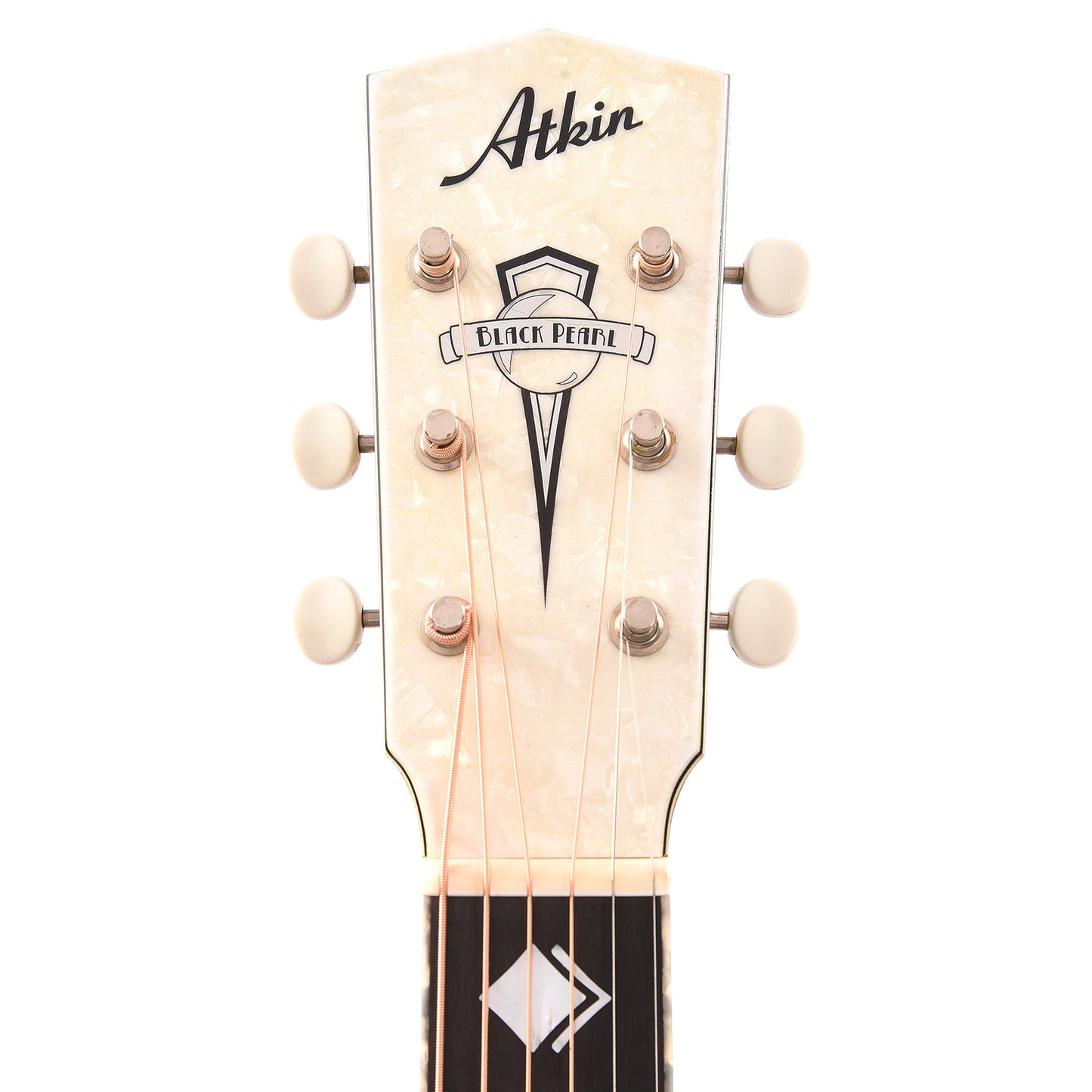 Atkin AJ Black Pearl Baked Sitka/Mahogany Aged Black w/Glitter Purfling