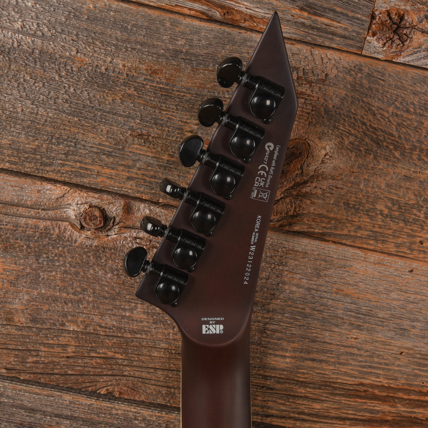 ESP LTD ARROW-1000 Dark Brown Sunburst Satin w/ Quilted Maple Top