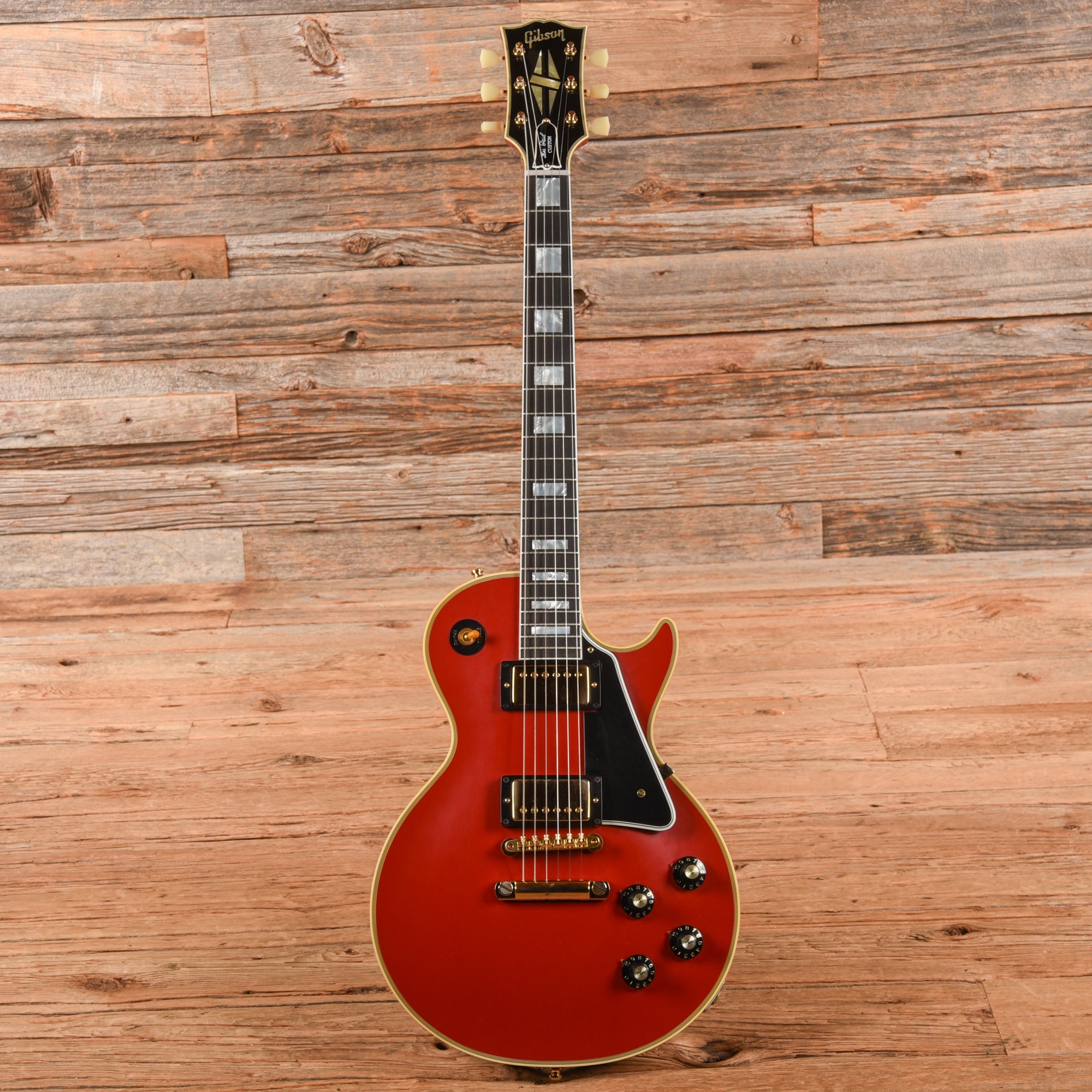 Gibson M2M Custom '57 Les Paul Custom Chambered VOS w/60 V2 Neck Heavy Antique Cardinal Red 2025