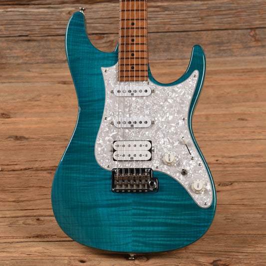 Ibanez AZ2204F Prestige Transparent Aqua Blue 2018