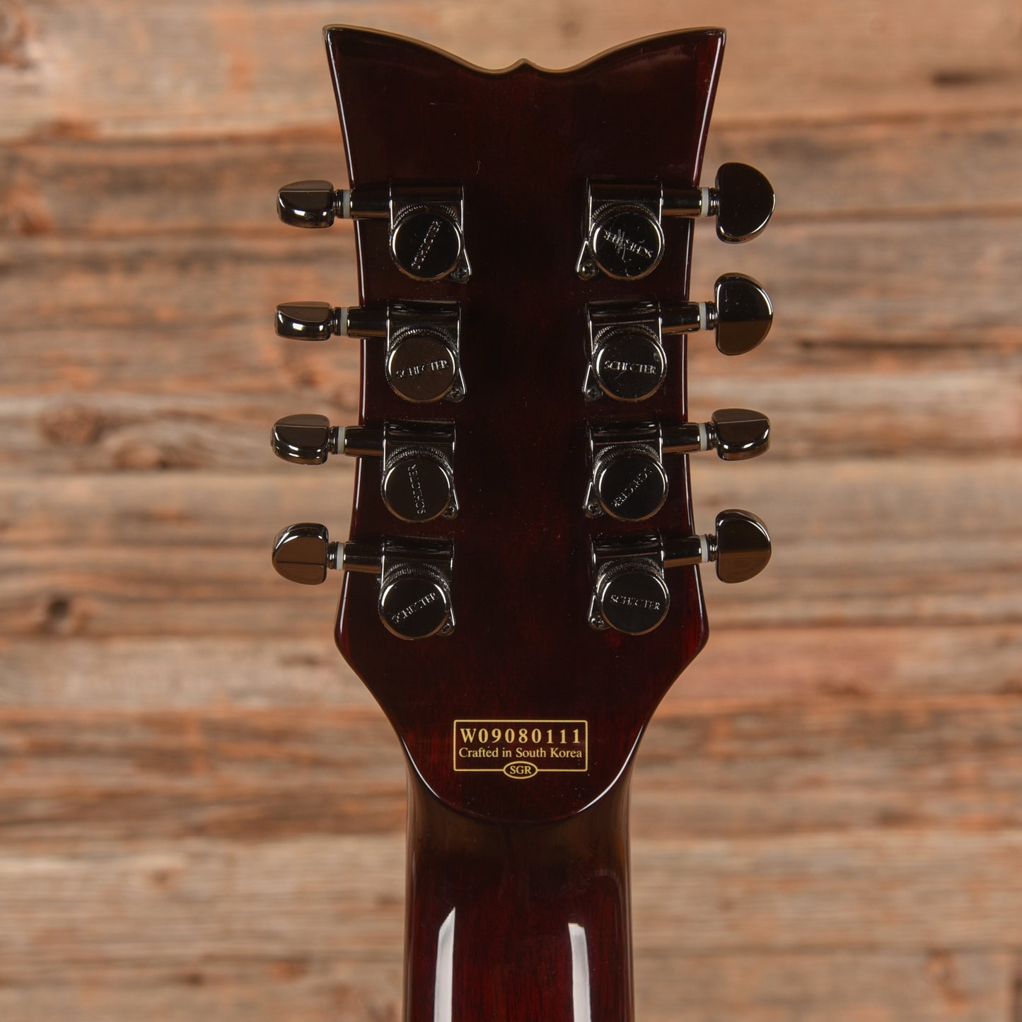 Schecter Hellraiser Devil 8 Transparent Red 2009