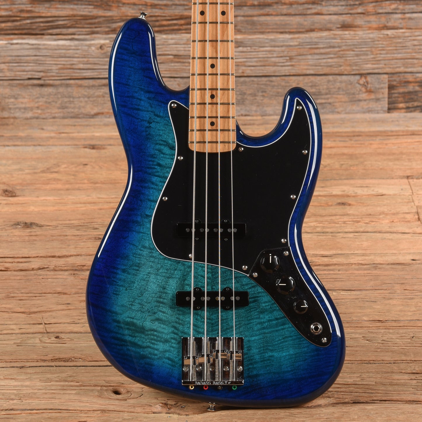 Fender Plus Top Jazz Bass w/Roasted Maple Neck Blue Burst 2023