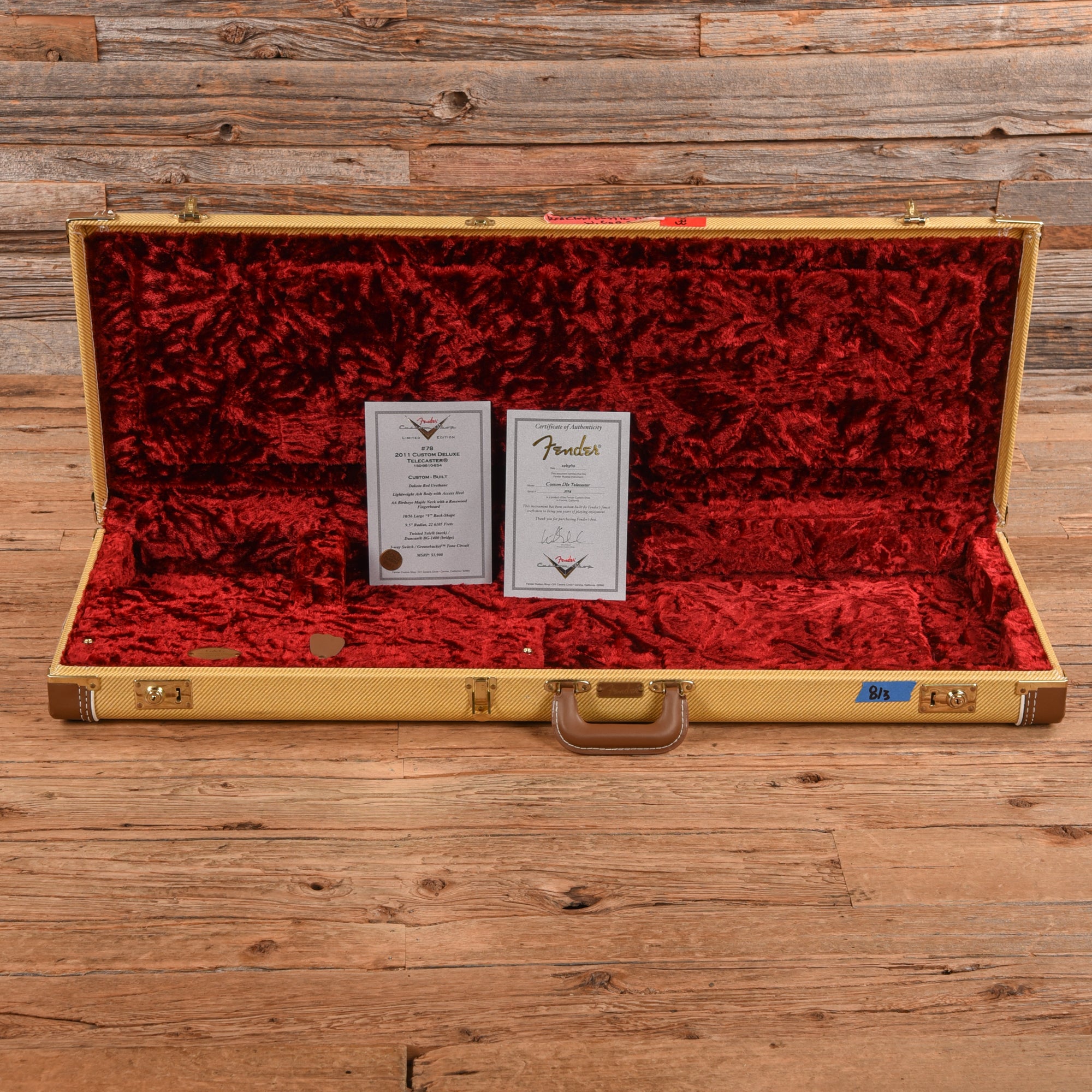 Fender Custom Shop Postmodern Telecaster Neck with Custom Deluxe Telecaster Body Dakota Red