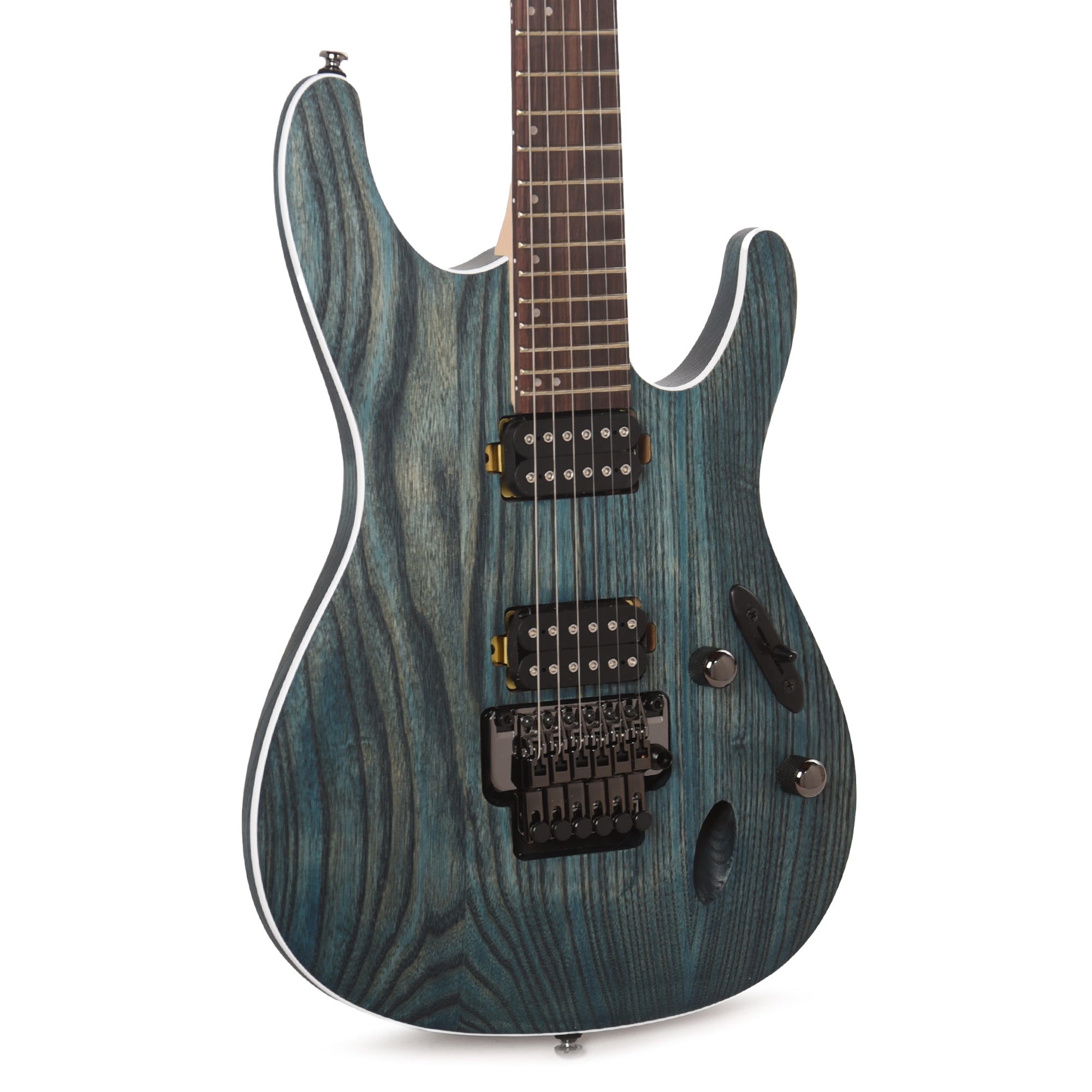 Ibanez S520AHOBF S Standard Electric Guitar Cosmic Blue Stained Flat