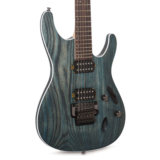 Ibanez S520AHOBF S Standard Electric Guitar Cosmic Blue Stained Flat