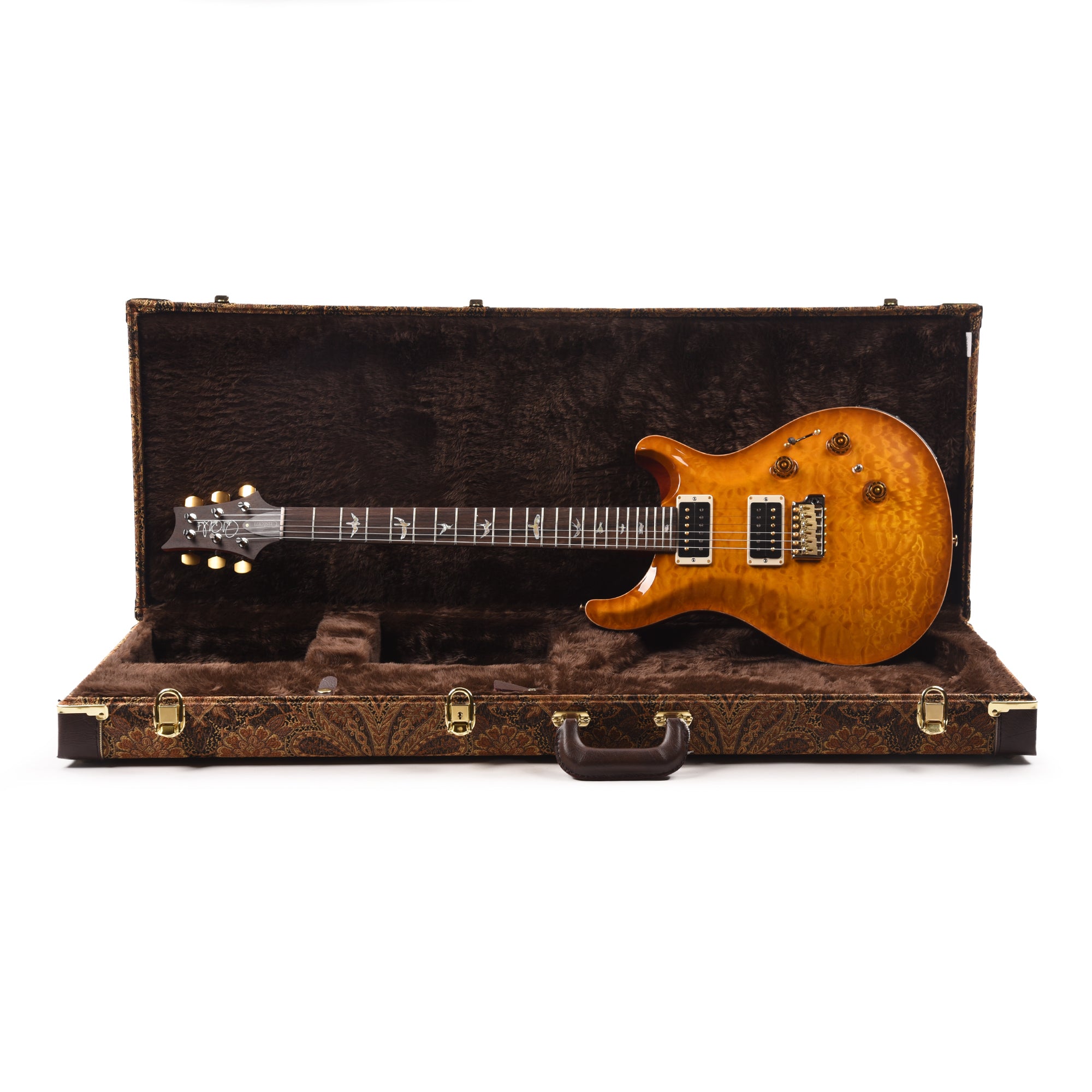 PRS Wood Library Custom 24 Piezo 10-Top Quilt Faded McCarty Sunburst w/Brazilian Rosewood Fingerboard