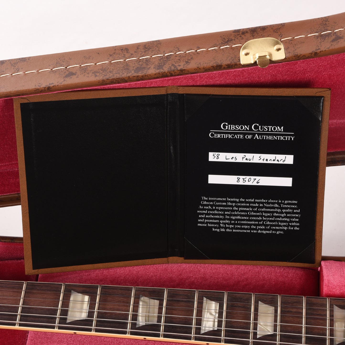 Gibson Custom Shop 1958 Les Paul Standard "CME Spec" Factory Burst VOS w/59 Carmelita Neck