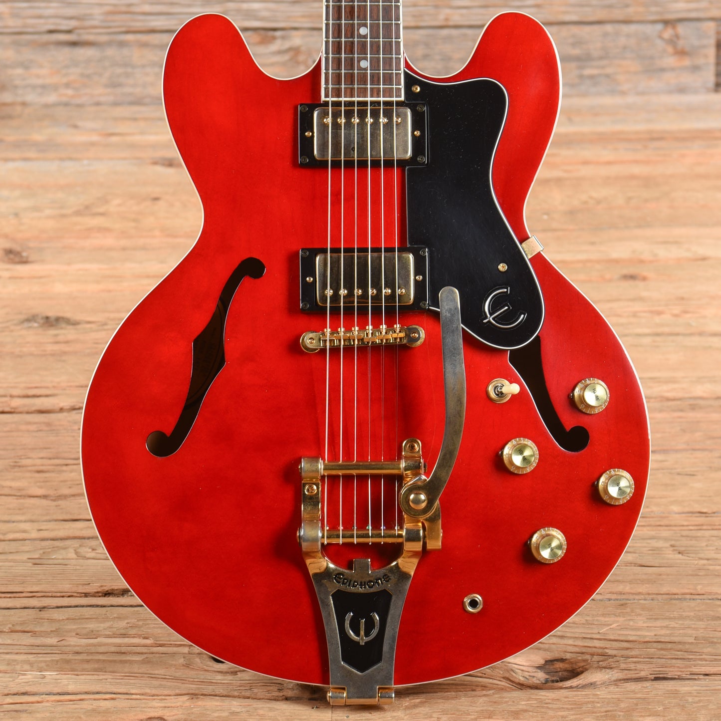 Epiphone JA-Riviera Jorma Kaukonen Signature Riviera Deluxe Cherry