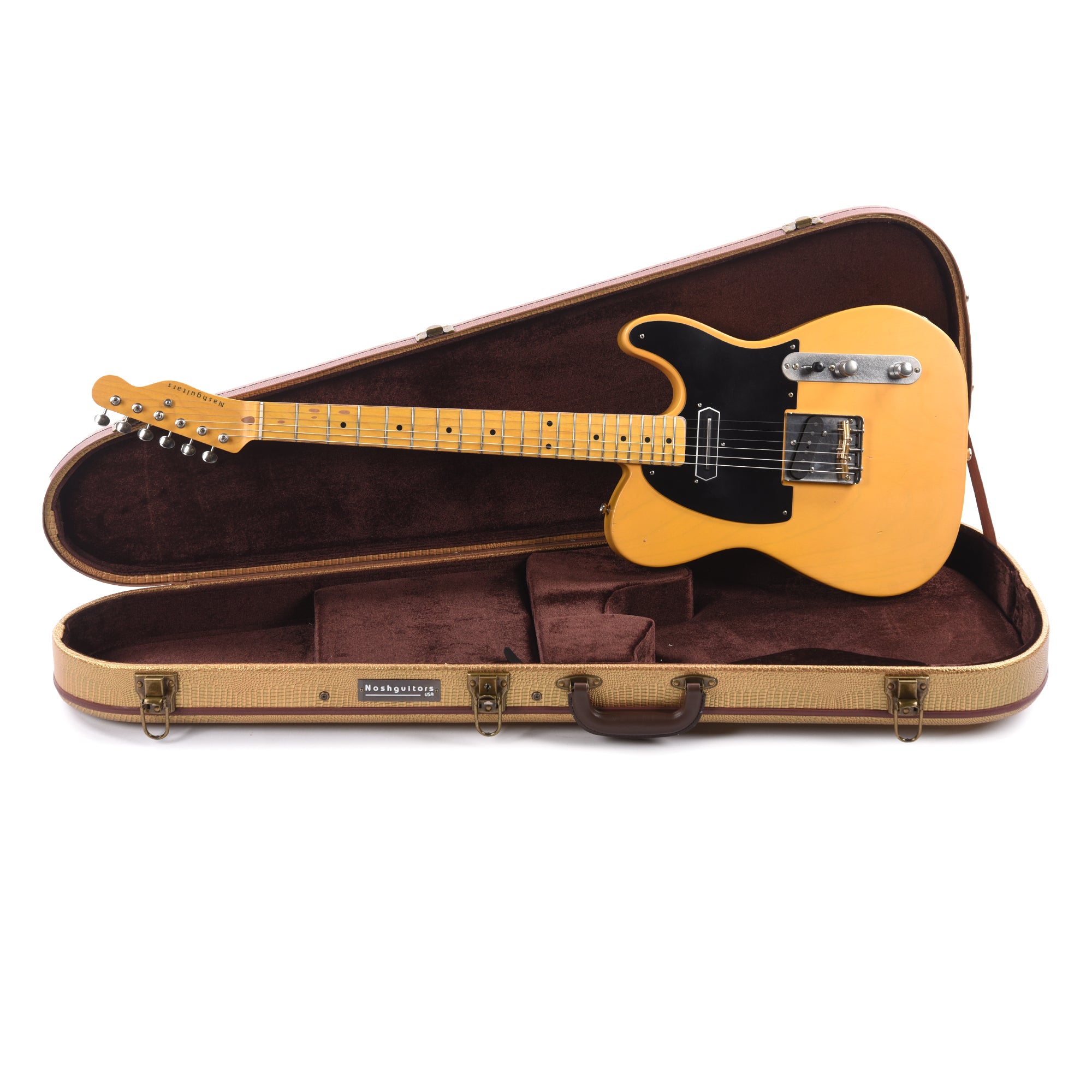 Nash T-52 Butterscotch Blonde Light Relic w/1-Ply Black Pickguard & Lollar Charlie Christian