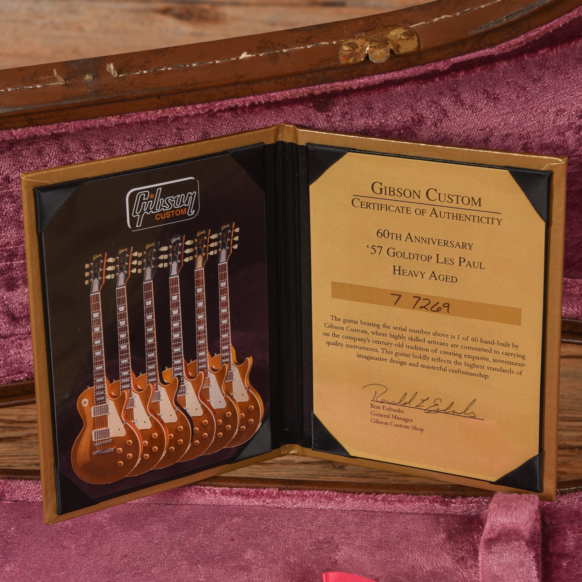 Gibson Custom '60th Anniversary '57 Les Paul Heavy Aged Goldtop 2017