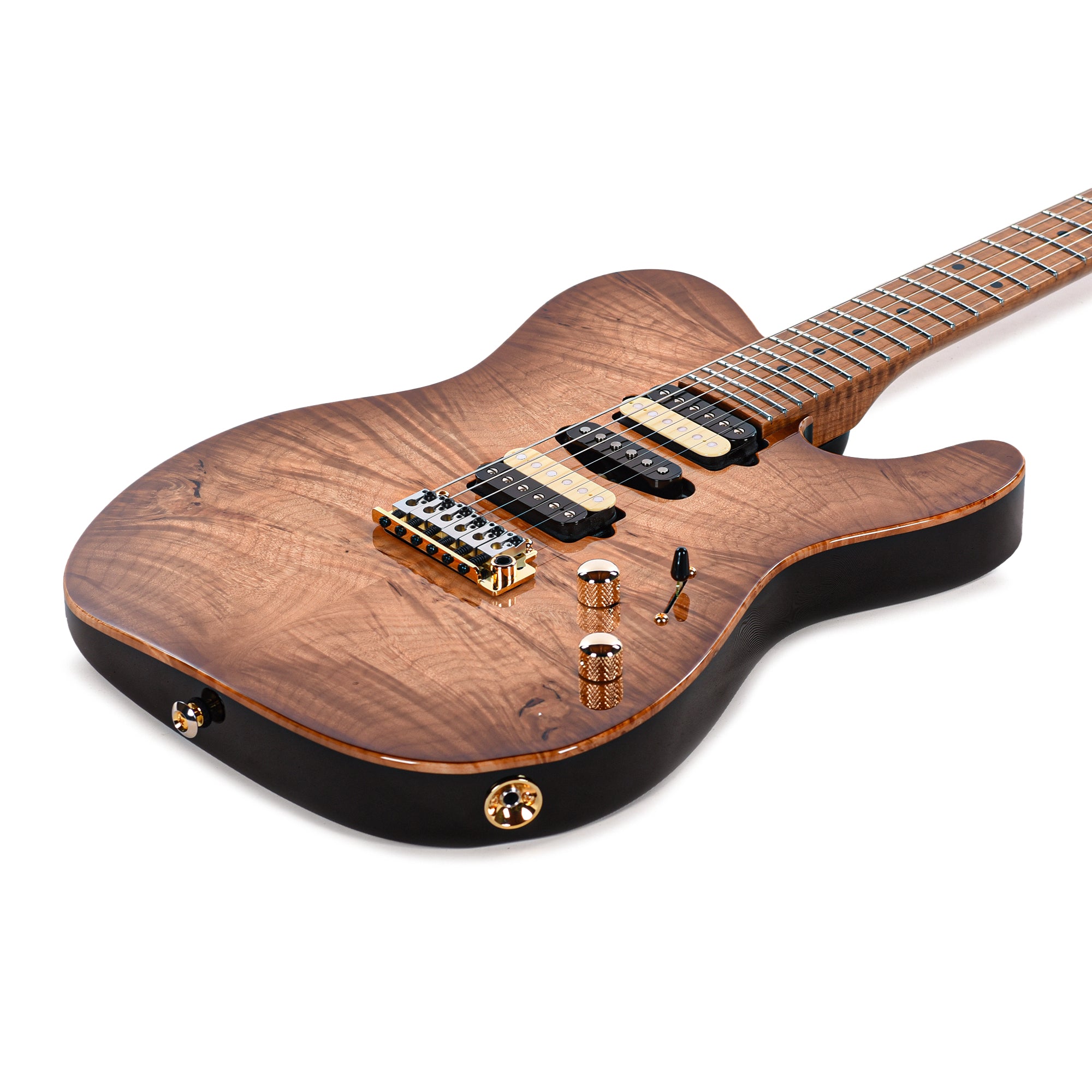 Suhr Custom Modern T Natural Burst w/CME-Selected Waterfall Burl Maple Top