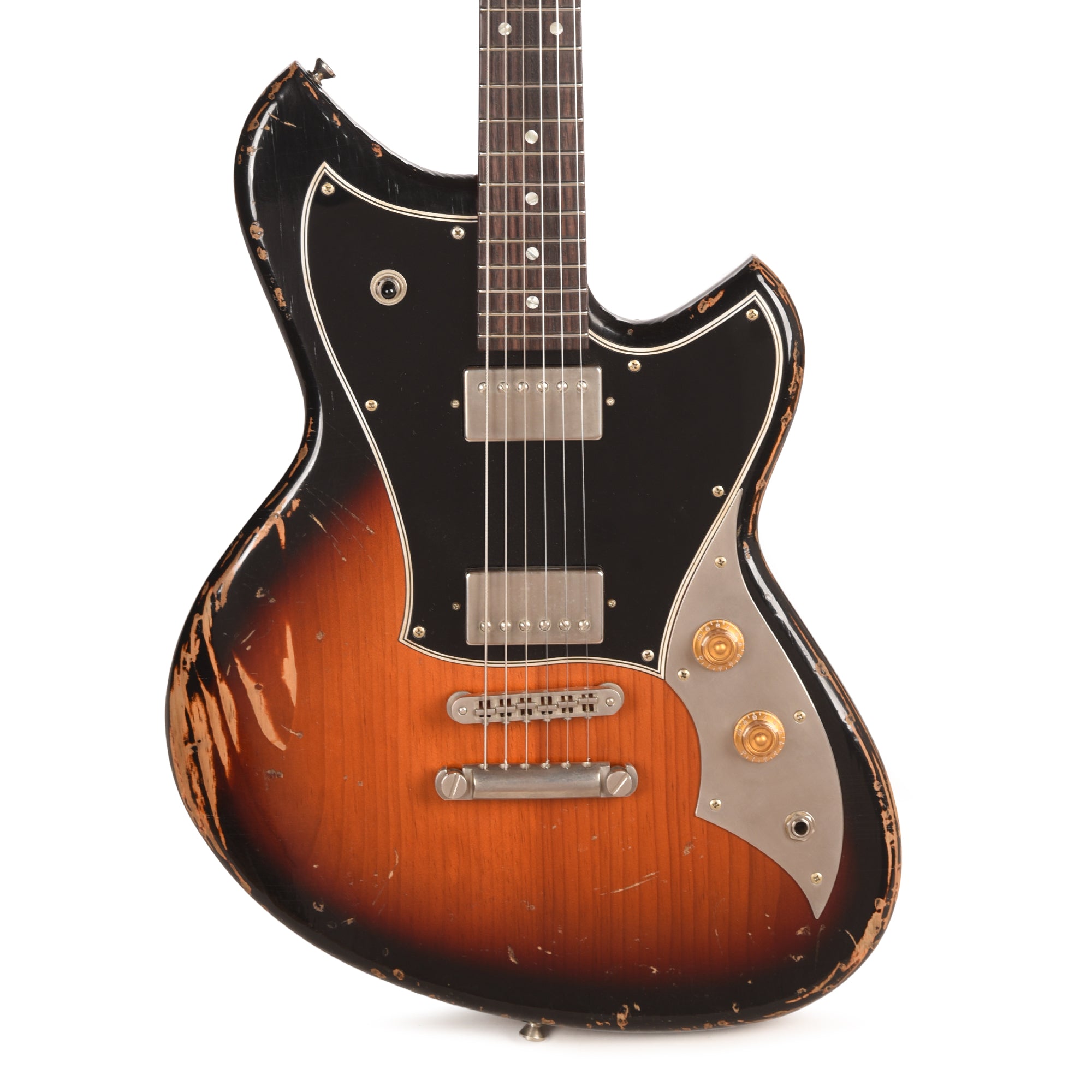 Novo Serus H2 Custom Firebird Burst Medium Distress w/Fralin Pure PAF Humbuckers