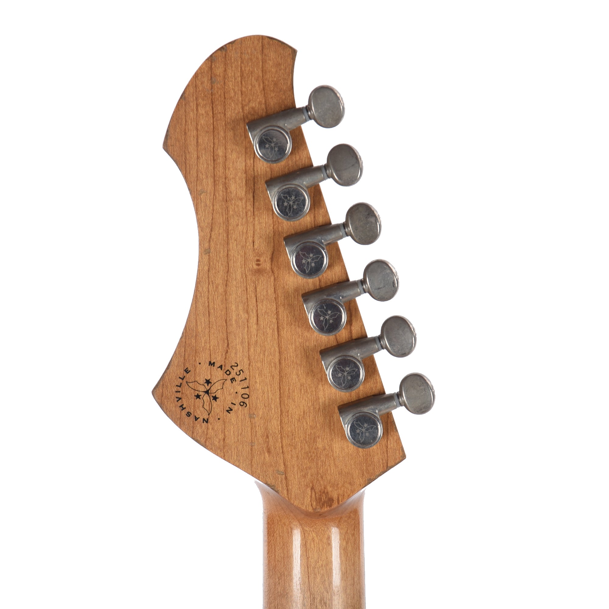 Novo Dealer Limited Nucleus Serus J Lake Placid Blue Over '64 3-Tone Burst Medium Distress