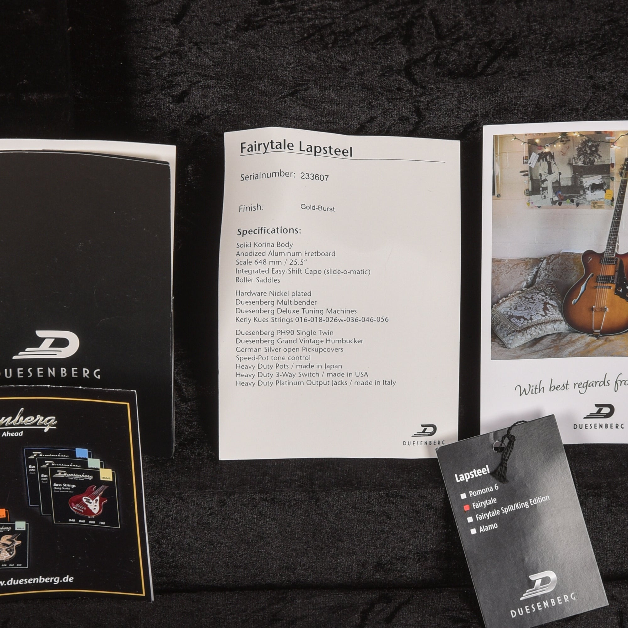 Duesenberg Fairytale Lap Steel Goldburst 2023